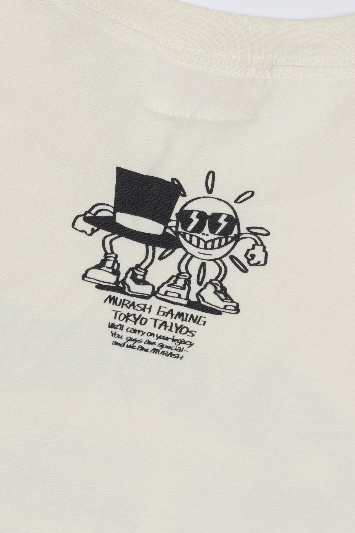 MRG OW DIV TEE 生成り バック プリント詳細