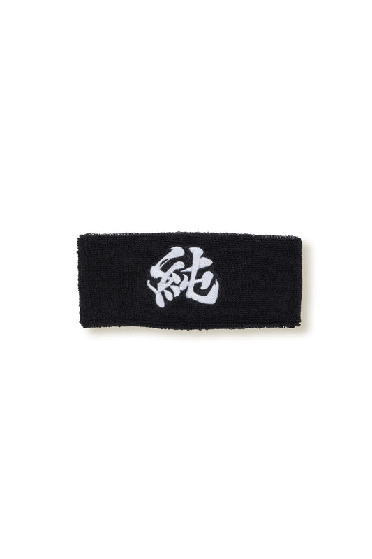 JUN LOGO HAIR BAND / BLK