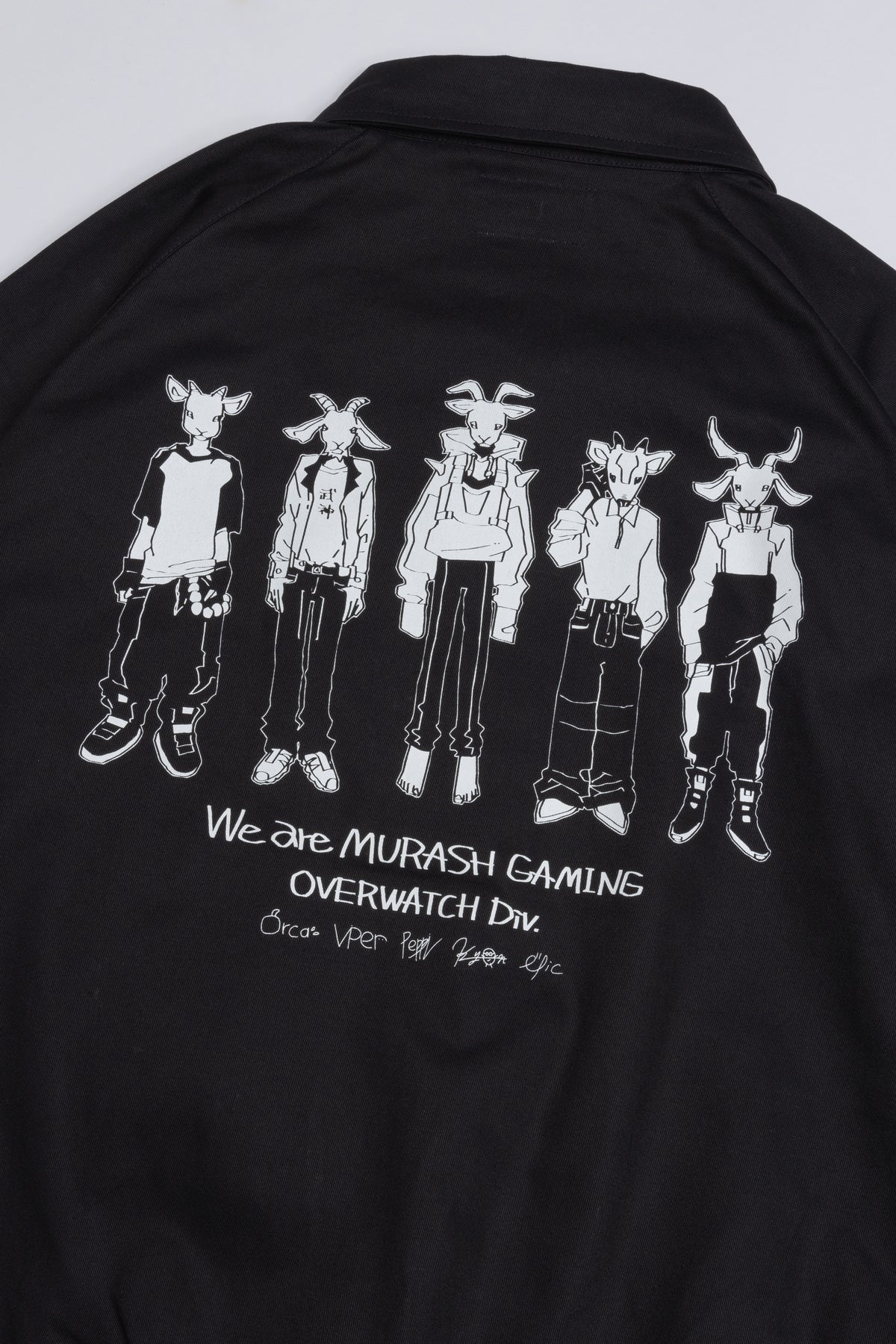 MRG OW DIV JACKET バック プリント詳細